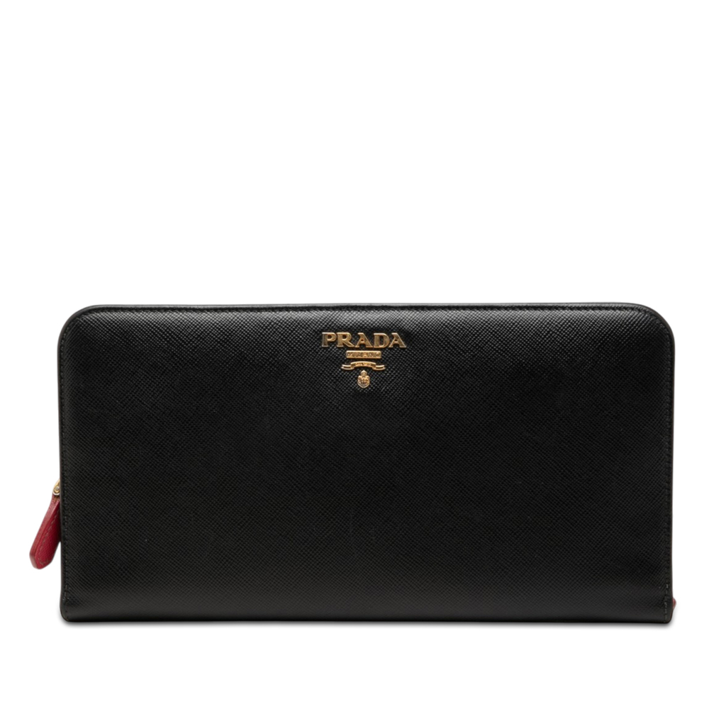 Pre-Loved Prada Saffiano Zip Around Long Wallet